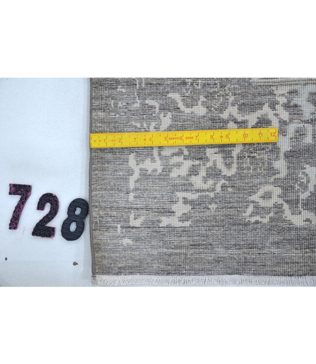 Vintage Gray Rug | Ziegler Pattern | 291 x 195 cm | Hand-Knotted Wool Carpet