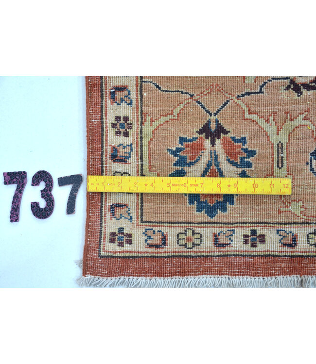 Vintage Red Rug | Kazak Pattern | 242 x 168 cm | Hand-Knotted Wool Carpet
