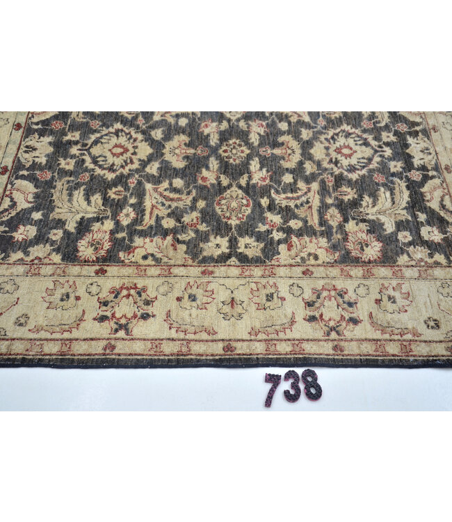Antique Black Rug | Kazak Pattern | 175 x 152 cm | Hand-Knotted Wool Carpet