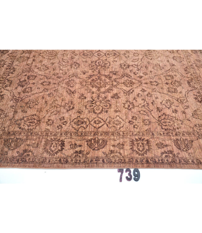 Ziegler Pink Rug | Antique Pattern | 213 x 153 cm | Hand-Knotted Wool Carpet