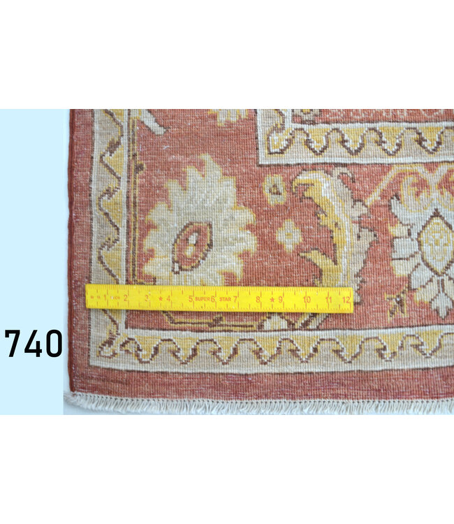 Vintage Roter Teppich | Kazak Muster | 196 x 144 cm | Handgeknüpfter Wollteppich