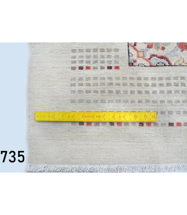 Gabbeh Tapijt | Kleurig Geometrisch Patroon | 234 x 172 cm | Handgeknoopt Wollen Vloerkleed