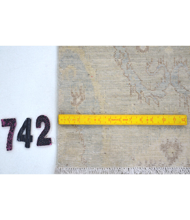 Vintage Beige Tapijt | Modern Patroon | 180 x 117 cm | Handgeknoopt Wollen Vloerkleed