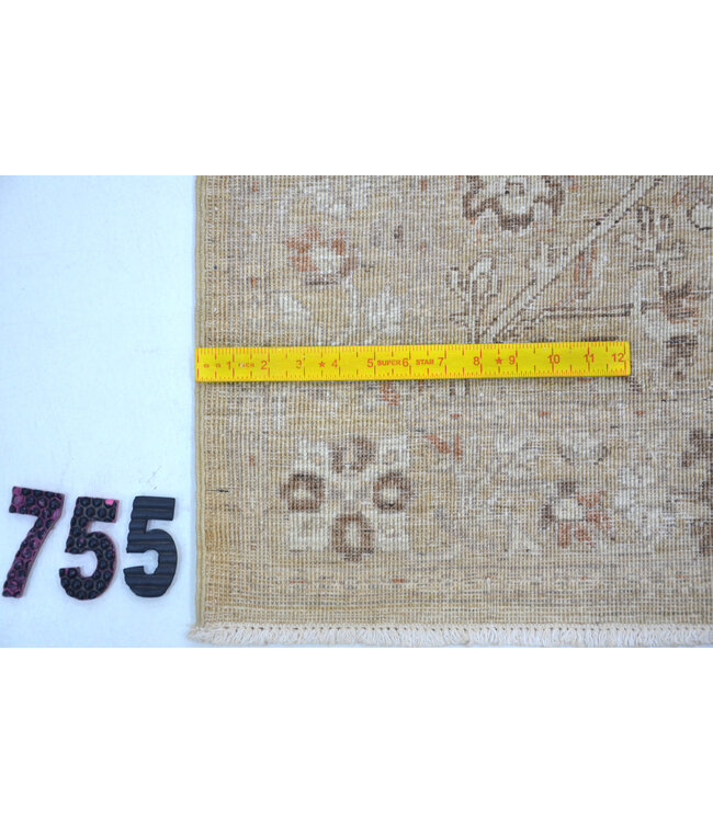 Ziegler Wool Hand-Knotted Rug - Ziegler Pattern - 291 x 079 cm - Neutral Colors