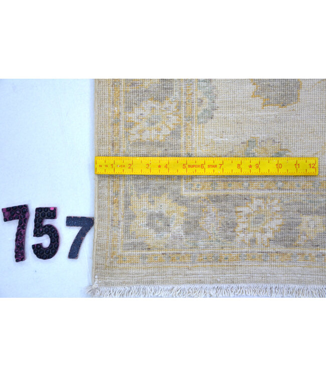 Ziegler Wool Hand-Knotted Rug - Ziegler Pattern - 299 x 079 cm - Soft Neutral Colors