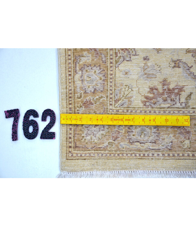 Beige-Bruine Ziegler Loper – 304 x 76 cm – Handgeknoopt van Wol