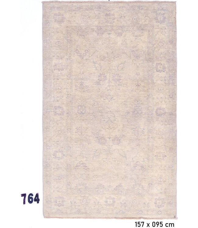 Zartes Lila Ziegler Teppich – 157 x 95 cm – Handgeknüpft aus Wolle