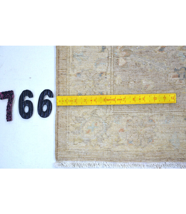 Long Ziegler Runner in Sand Tones – 353 x 078 cm – Hand-Knotted Wool