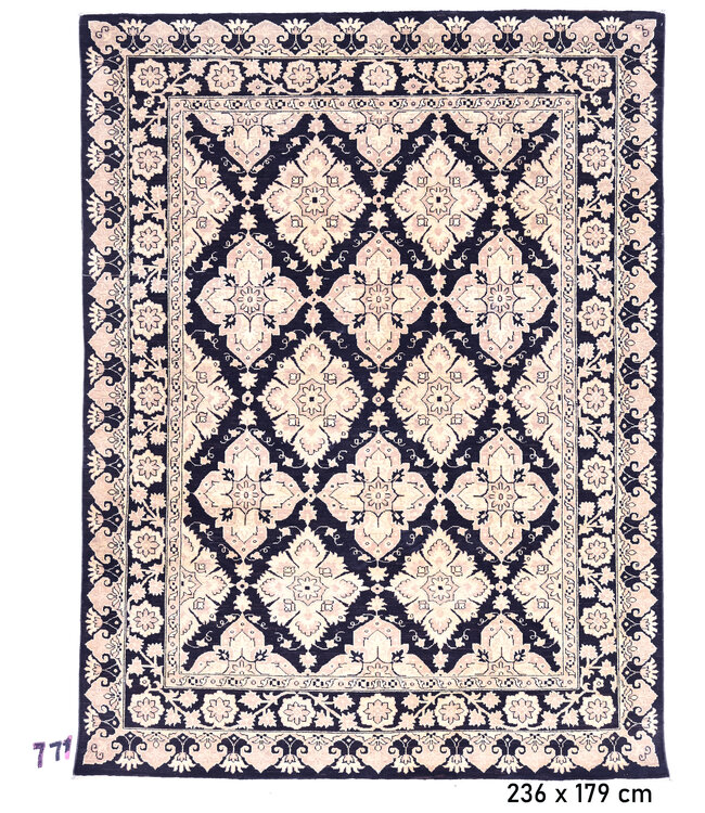 Zwart Beige Kazak – 236 x 179 cm