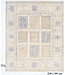 Light Blue Yellow Gabbeh Rug – 239 x 199 cm