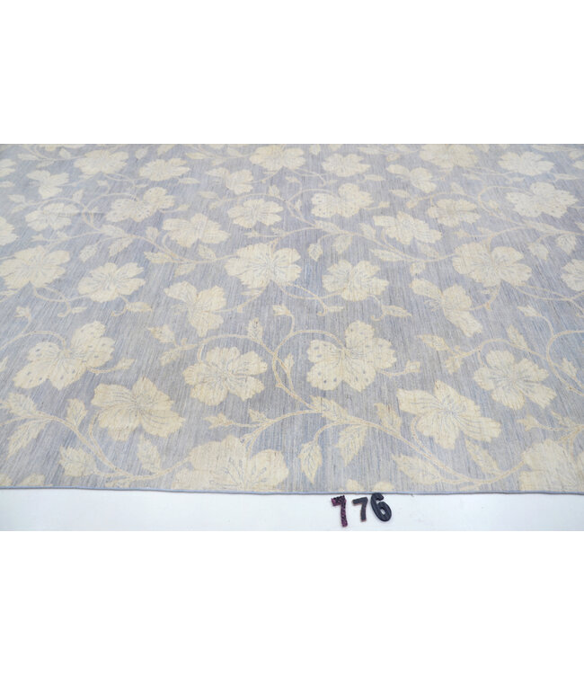 Ziegler Pattern, Blue, 354 x 266 cm Hand-Knotted Wool Rug