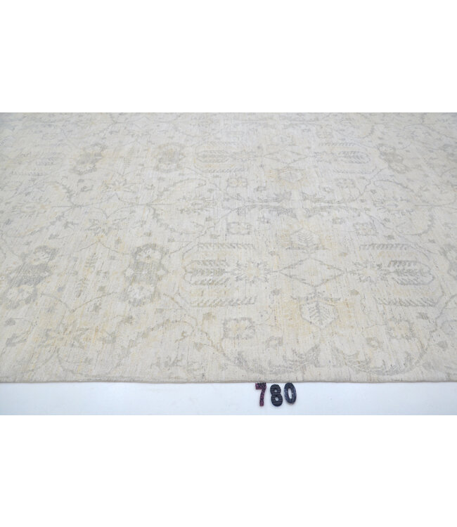 Ziegler Hand-Knotted Rug in Soft Blue Shades - 424 x 301 cm