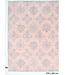 Vintage Teppich - Sanftes Rosa mit Lila Blumenmuster | Handgeknüpftes Wollteppich - 375x269 cm
