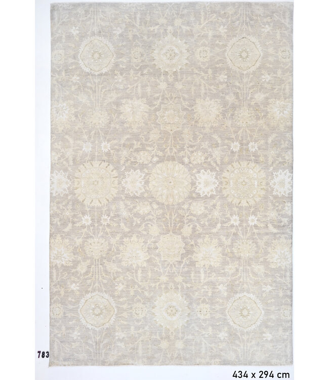 Lichtbeige Ziegler Tapijt – Handgeknoopt – 434 x 294 cm – Wol