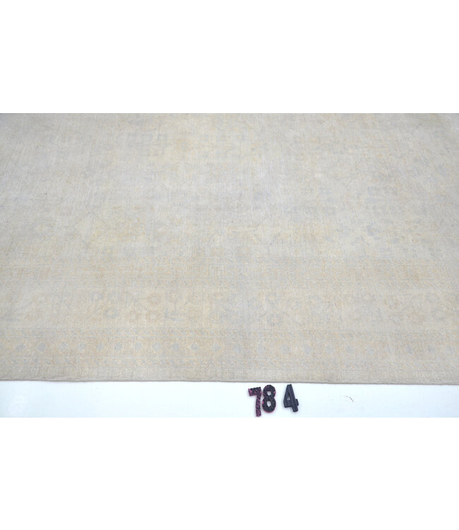 Hellgrauer Ziegler Teppich – Handgeknüpft – 289 x 235 cm – Wolle