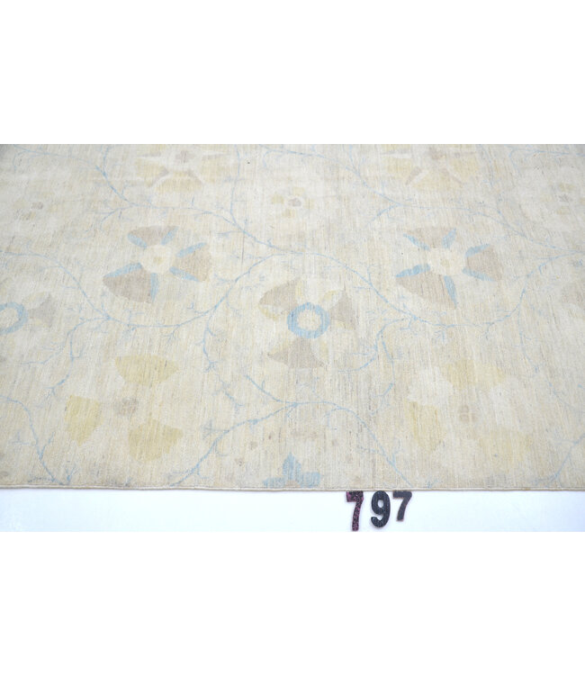Zacht Beige Ziegler Tapijt, 230 x 188 cm - Handgeknoopt Wollen Tapijt