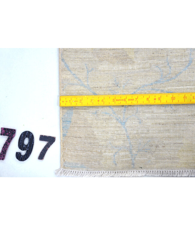 Zacht Beige Ziegler Tapijt, 230 x 188 cm - Handgeknoopt Wollen Tapijt