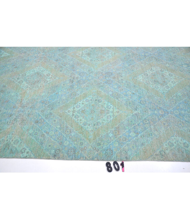 Light Blue, Green Tones – Ziegler Pattern – 278 x 184 cm