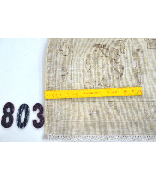 Vintage, Beige and Gray, 251 x 192 cm – Hand-Knotted Wool Rug with Classic Pattern