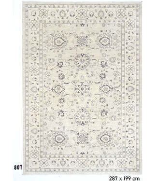 Beige Ziegler vloerkleed – 287x199 cm – Handgeknoopt wollen tapijt met klassiek bloemendessin Beige Ziegler vloerkleed – 287x199 cm – Handgeknoopt wollen tapijt met klassiek bloemendessin