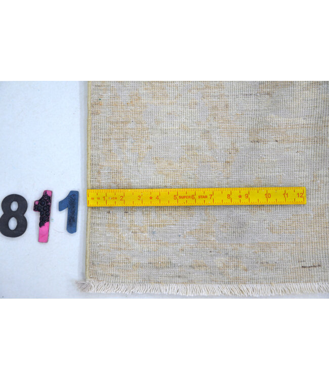 Beige Antikes Muster – 235 x 162 cm – Handgeknüpfter Wollteppich