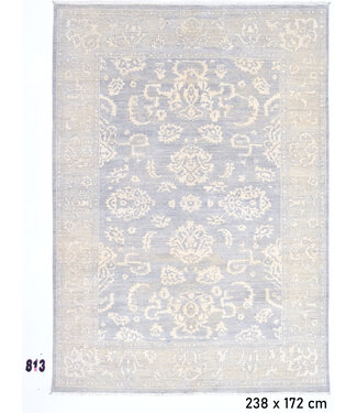 Grey-Beige Ziegler Pattern – 238 x 172 cm – Hand-knotted Wool Rug Grey-Beige Ziegler Pattern – 238 x 172 cm – Hand-knotted Wool Rug
