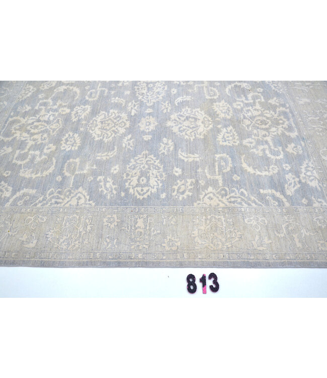 Grey-Beige Ziegler Pattern – 238 x 172 cm – Hand-knotted Wool Rug