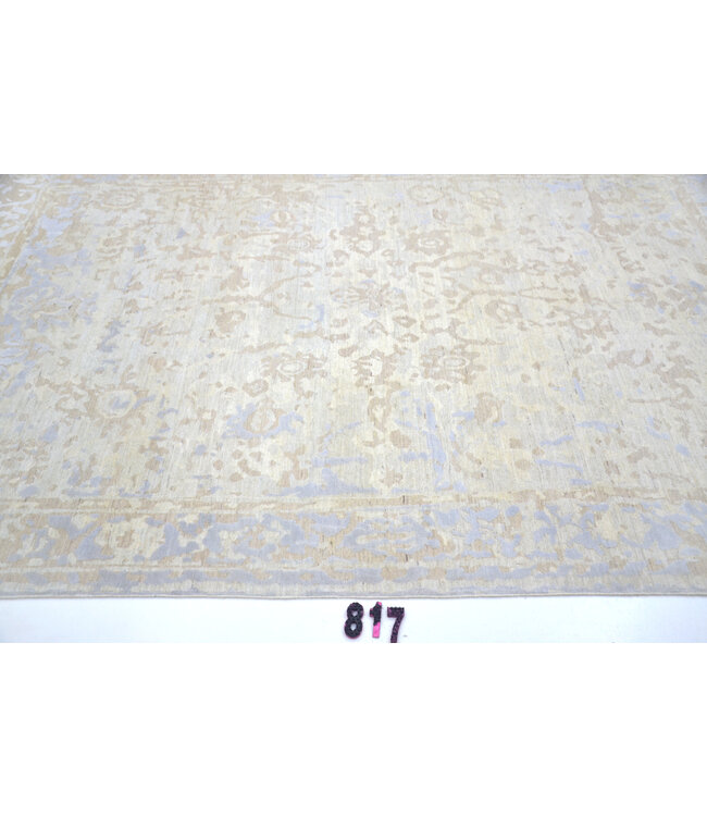 Beige-Light Blue Ziegler Rug – Classic Floral Pattern – 288 x 196 cm