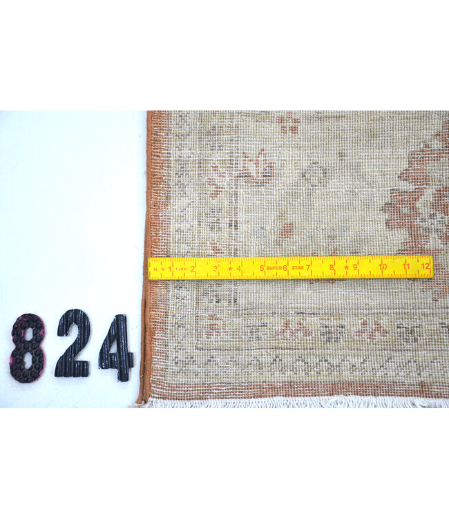 Altrosa Perserteppich mit Blauem Akzent – Klassisches Design – 287 x 238 cm