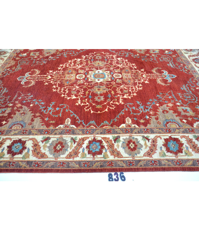 Red Ziegler Rug – 353 x 273 cm – Hand-knotted Wool Carpet
