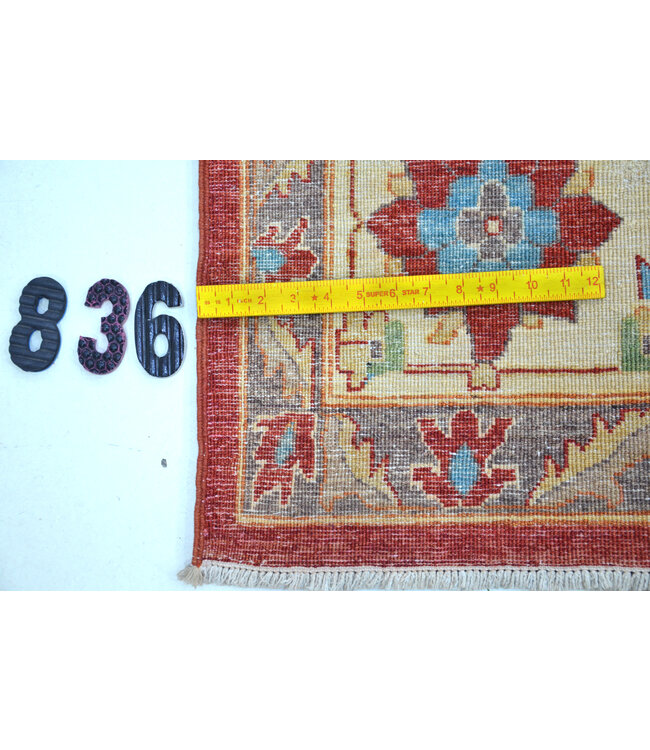 Rood Ziegler vloerkleed – 353 x 273 cm – handgeknoopt van wol