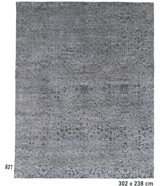 Grijs Modern vloerkleed – 302 x 238 cm – handgeknoopt van wol Grijs Modern vloerkleed – 302 x 238 cm – handgeknoopt van wol