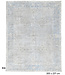 Light Grey Vintage-Look Rug – 305 x 237 cm – Hand-knotted Wool Carpet