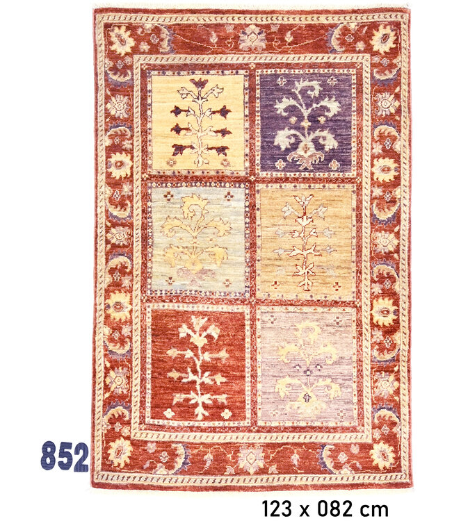 Multicolour Gabbeh Tapijt – 123 x 082 cm – Handgeknoopt Wol