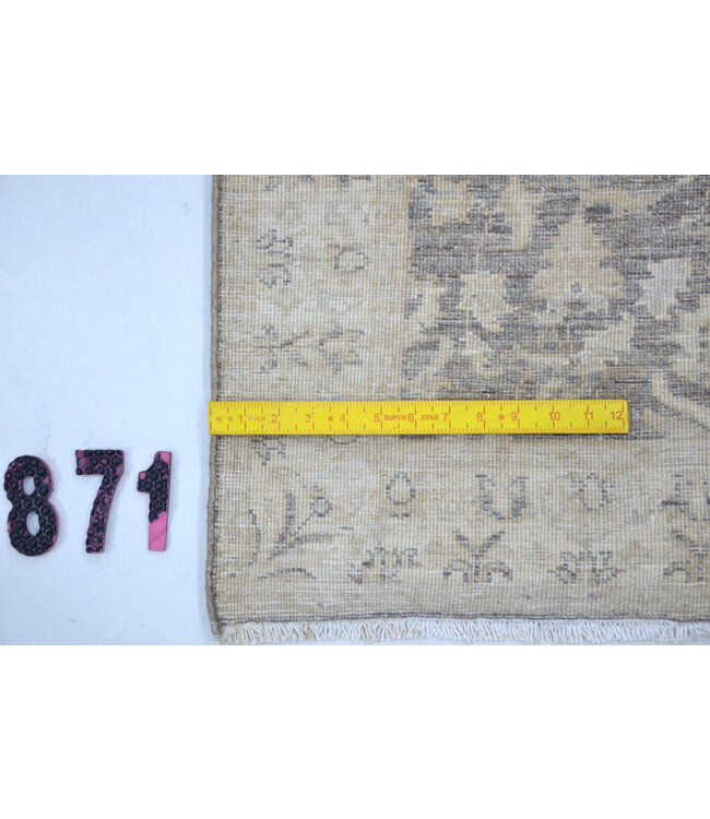 Grey Antique Ziegler Runner – Hand-knotted Wool Carpet – 404 x 078 cm