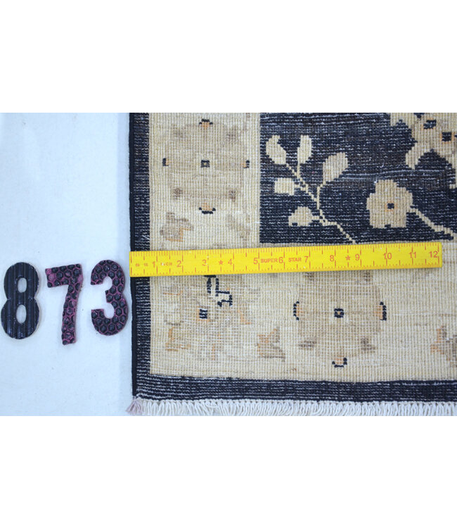 Black Antique Ziegler Runner – Hand-knotted Wool Carpet – 235 x 077 cm
