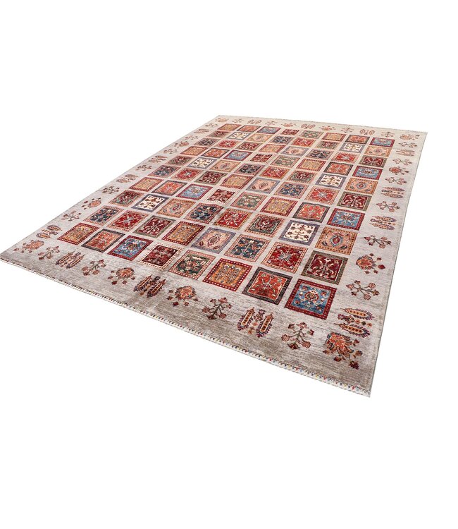 348x270 cm Handknotted Wool Rug  Authentic Afghan Tribal Carpet