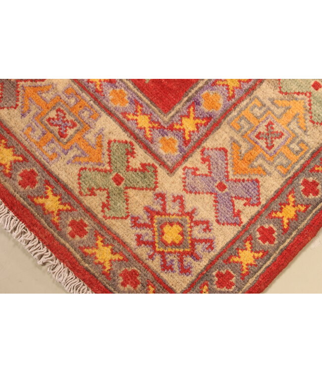 152x100cm Wollteppich Handgeknüpft – Kazak Afghanischer Orientteppich