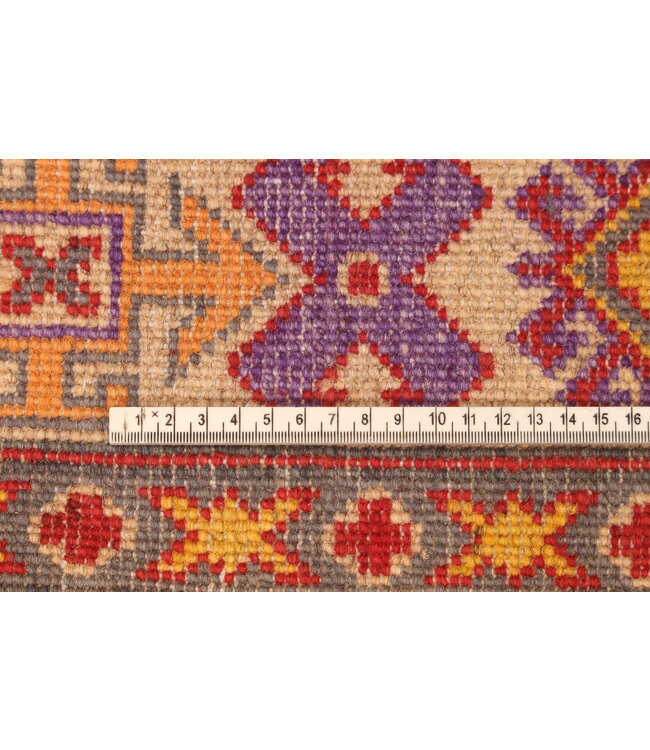 152x100cm Wollteppich Handgeknüpft – Kazak Afghanischer Orientteppich