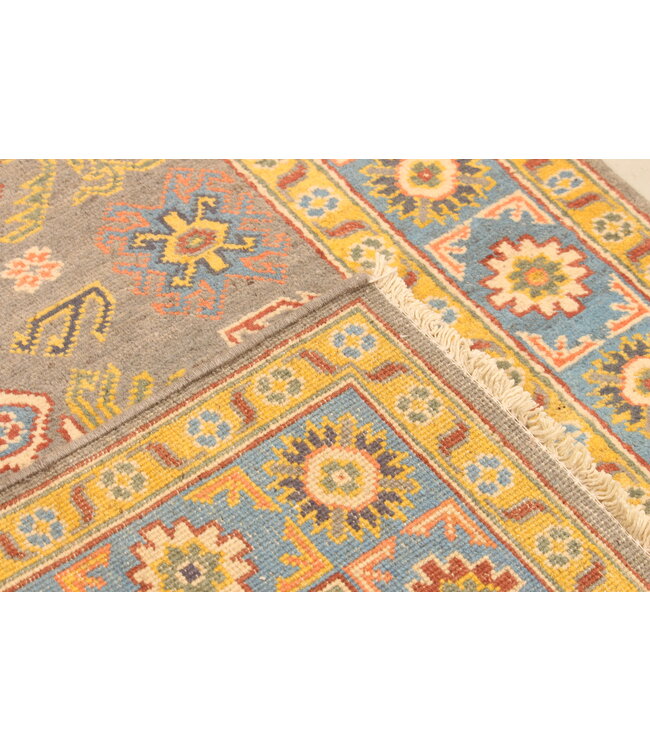 146x104cm Wollteppich Handgeknüpft – Kazak Afghanischer Orientteppich