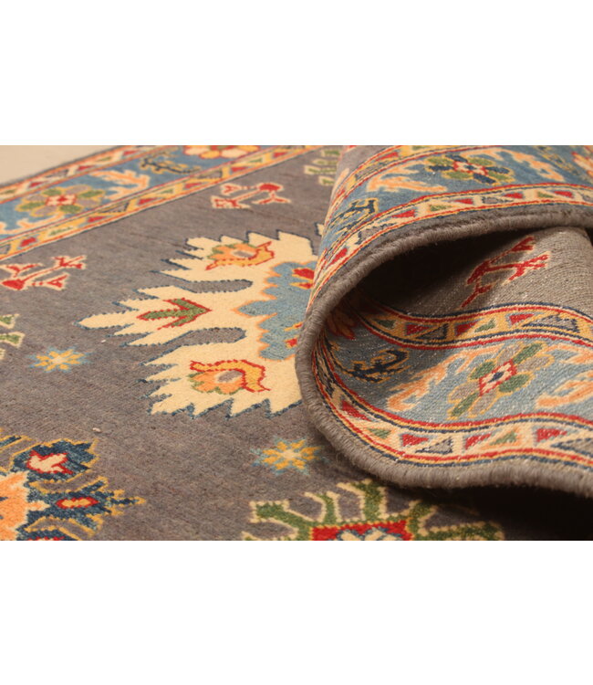 149x99cm Handgeknoopte Kazak Afghan Tapijt – Wol & Ambachtelijk