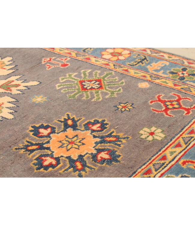 149x99cm Handgeknoopte Kazak Afghan Tapijt – Wol & Ambachtelijk