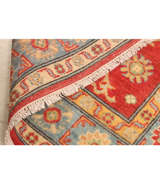 151x96cm Wollteppich Handgeknüpft – Kazak Afghanischer Orientteppich