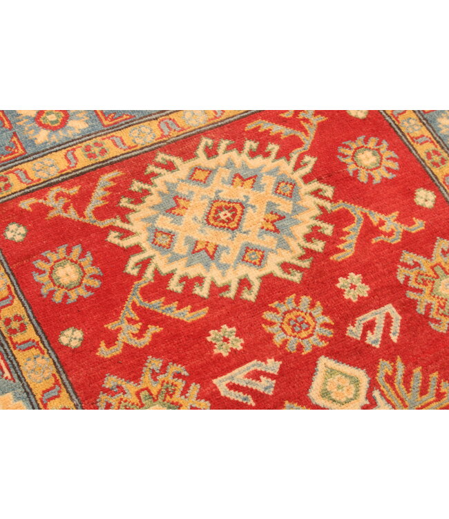 151x96cm Wollteppich Handgeknüpft – Kazak Afghanischer Orientteppich