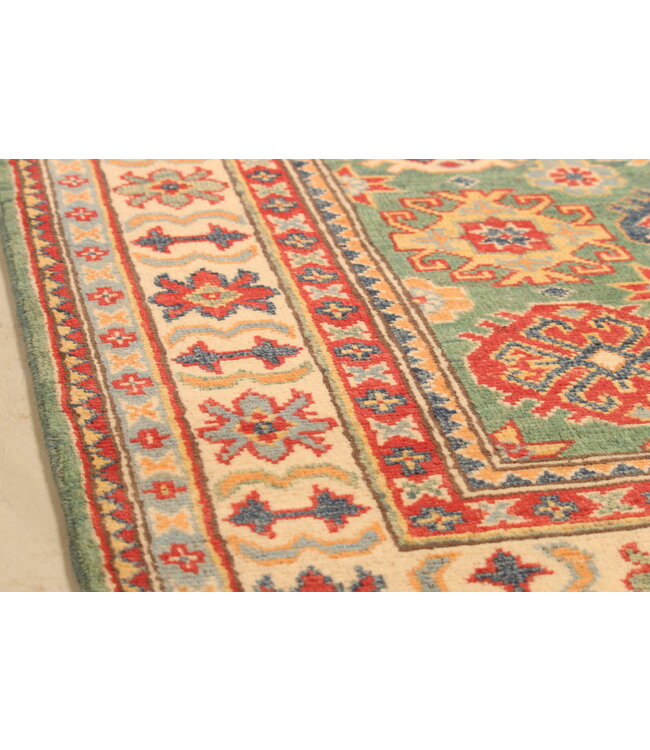 149x102cm Wollteppich Handgeknüpft – Kazak Afghanischer Orientteppich