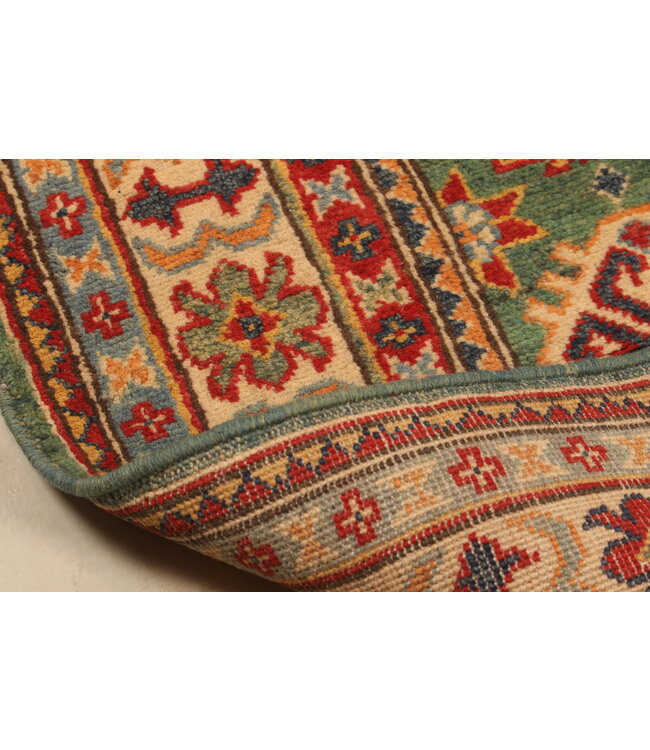 149x102cm Handgeknoopte Kazak Afghan Tapijt – Wol & Ambachtelijk
