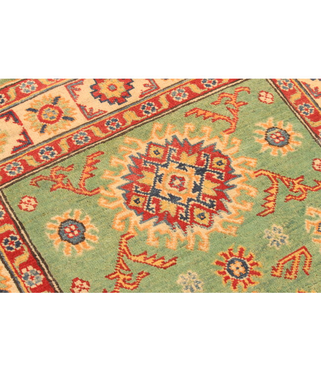 145x95cm Wollteppich Handgeknüpft – Kazak Afghanischer Orientteppich