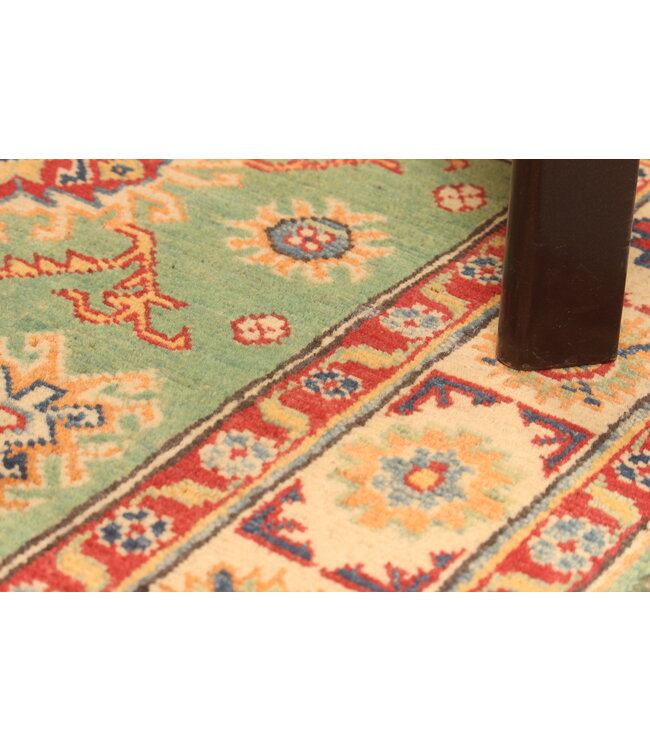 145x95cm Wollteppich Handgeknüpft – Kazak Afghanischer Orientteppich