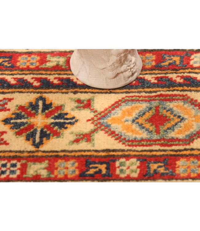 150x98cm Wollteppich Handgeknüpft – Kazak Afghanischer Orientteppich