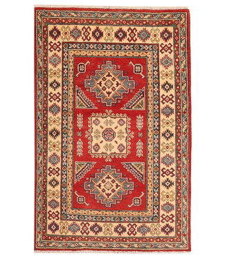 149x96cm Wollteppich Handgeknüpft – Kazak Afghanischer Orientteppich